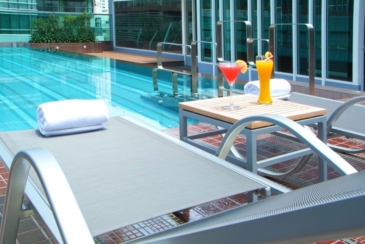 The pool at Amora NeoLuxe Suites