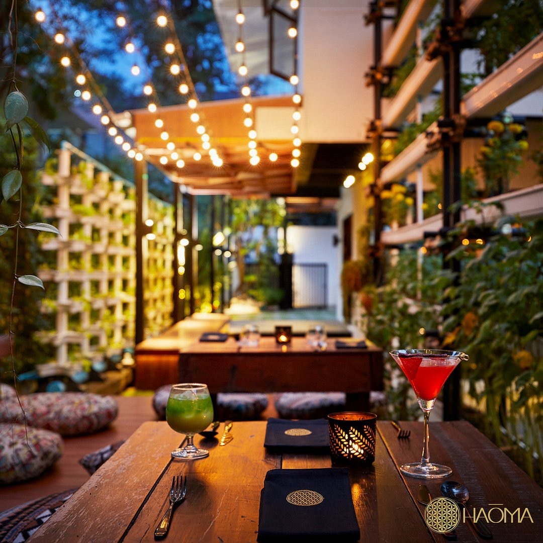 A dining corner at Haoma