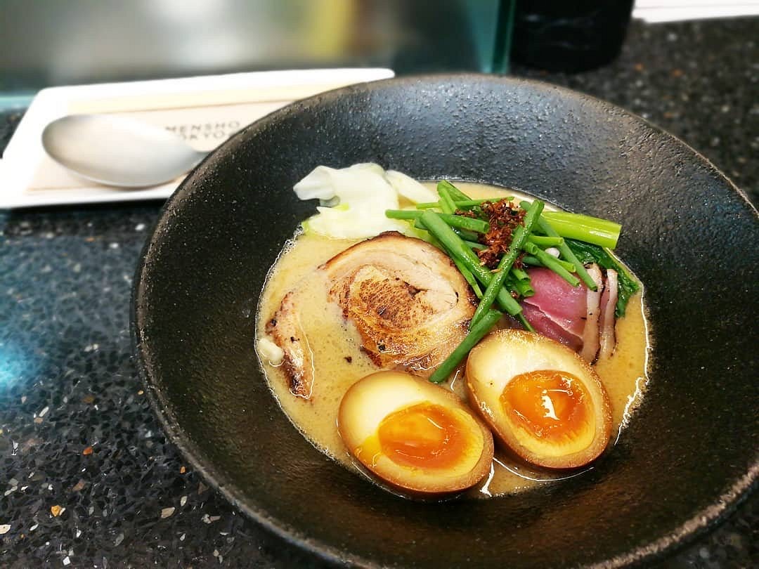 A bowl of ramen at Mensho Tokyo